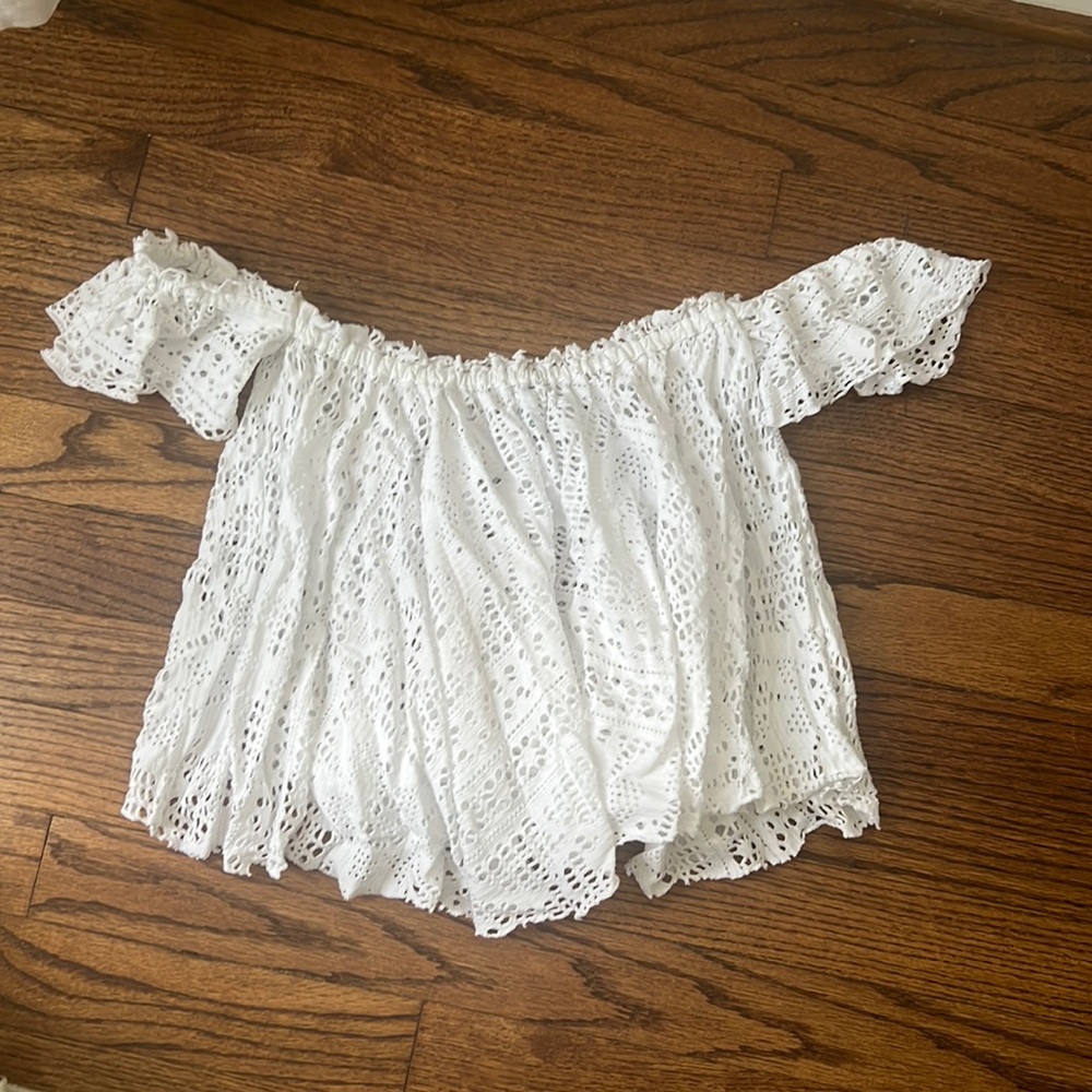 Free people white off the shoulder top